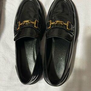 Massimo Dutti black platform shoes